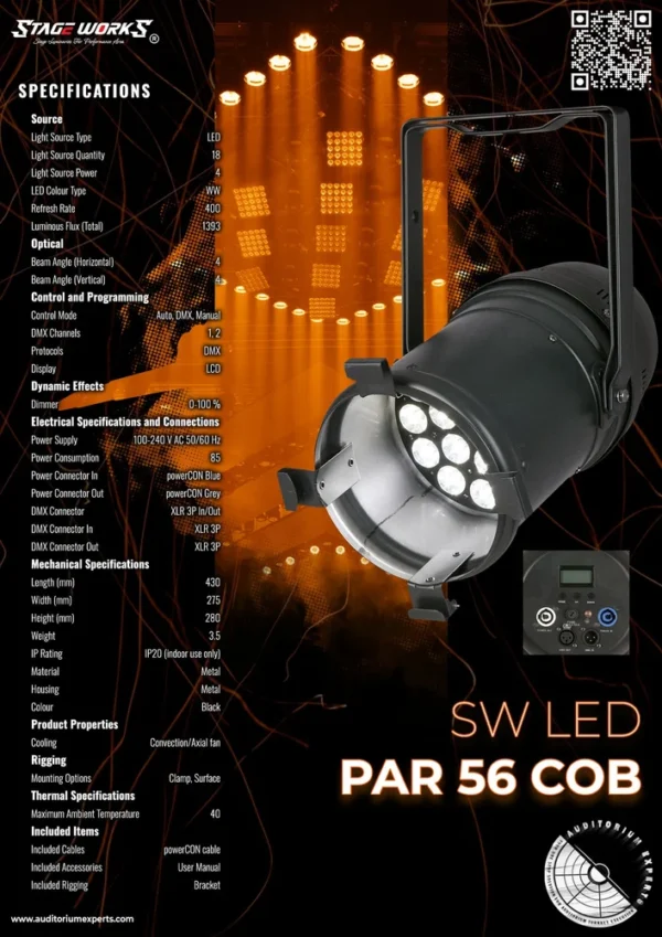 LED PAR 56 COB RGBW