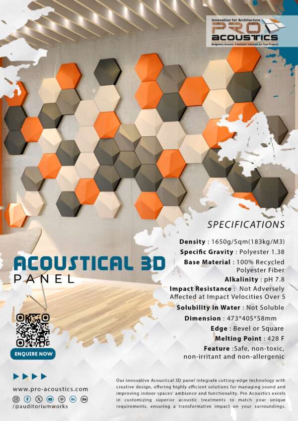 3D Acoustical Panel