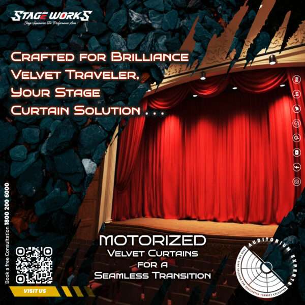 Motorized Stage Curtain