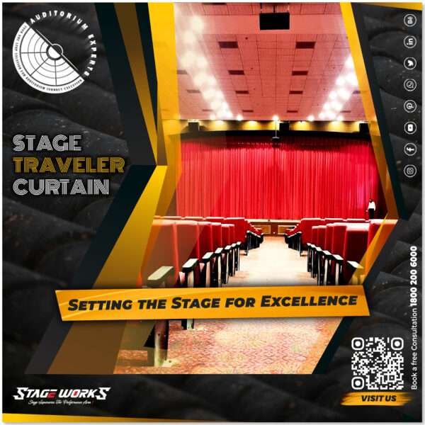 Front Stage Velvet Traveller Stage Curtain