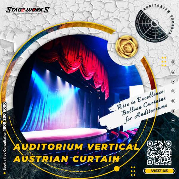 Auditorium Vertical Austrian Curtain