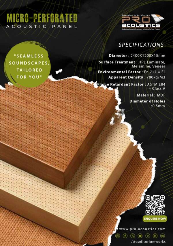 Micro Perforated Acoustic Panel