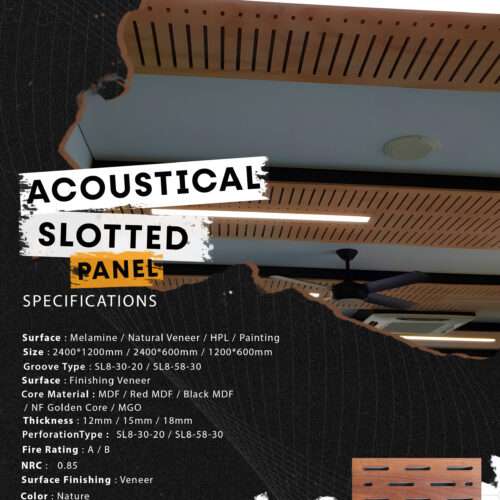 Slotted Acoustic Panel 