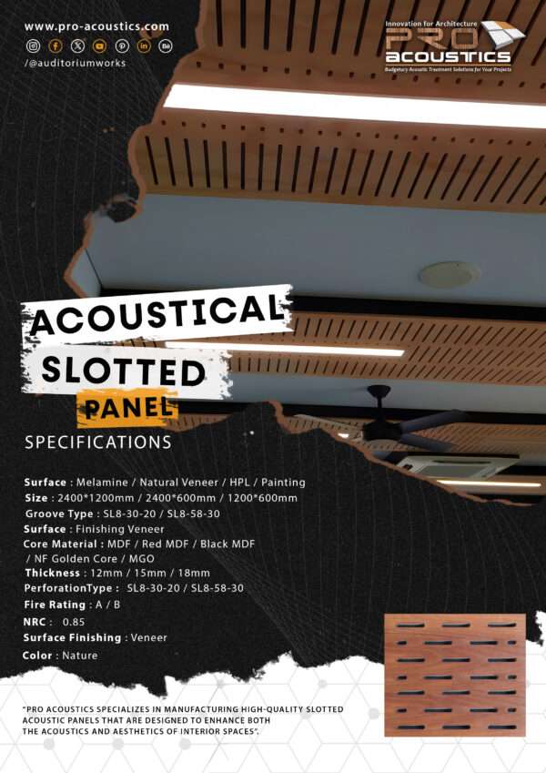 Slotted Acoustic Panel 