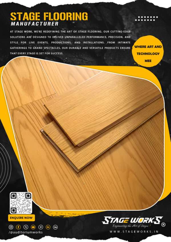 Teak Wood Stage Flooring