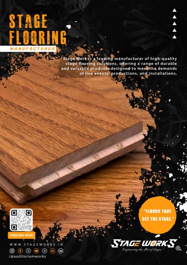 Teak Wood Stage Flooring