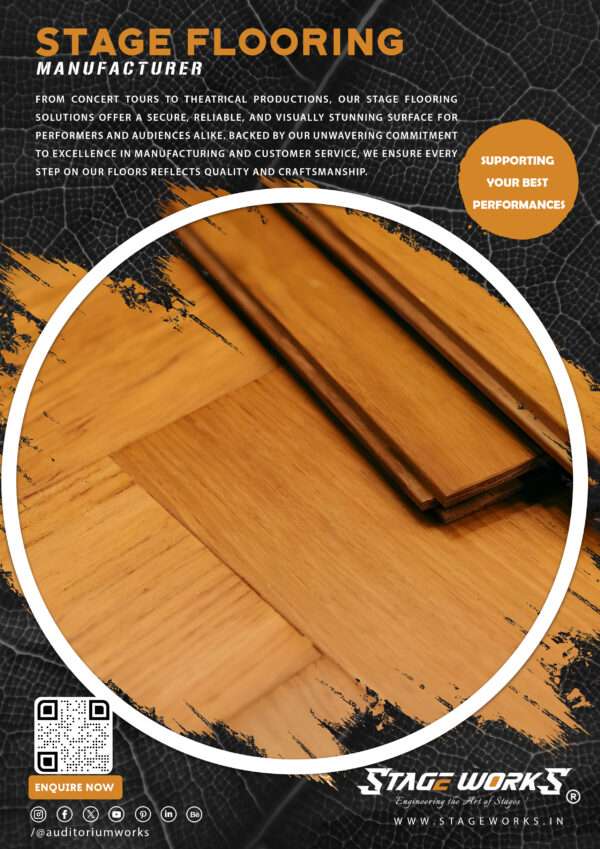 Teak Wood Stage Flooring