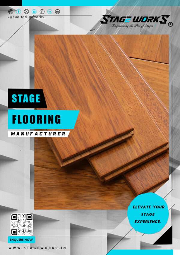 Teak Wood Stage Flooring