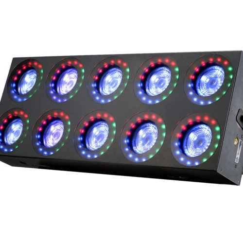 Stage Works Big Case 10*80W Warm LED + Auxiliary Light 5050 RGB 180 PCs LED Matrix Blinder