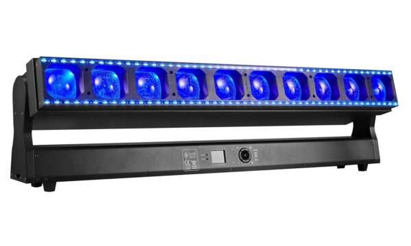 Stage Works 10*60W Sidewinder 2in1 Beam LED Moving Bar Light with LED Pixel Circle Base