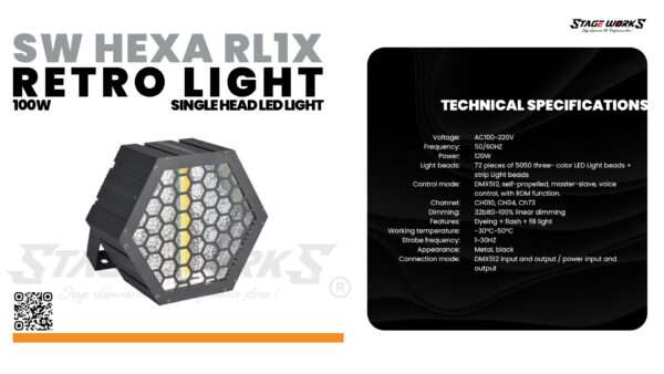 SW HEXA RL1X RETRO LIGHT - Stage Works