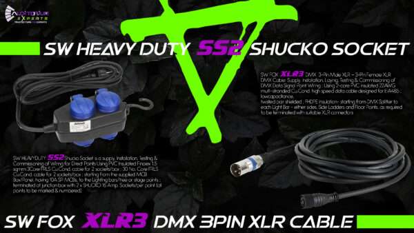 XLR CABLE SHUCKO SOCKET - Stage Works